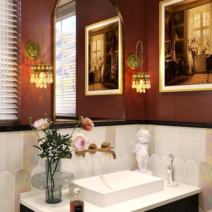 Crystal Crown Sconce-DWHOME