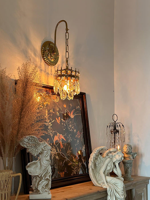 Crystal Crown Sconce-DWHOME