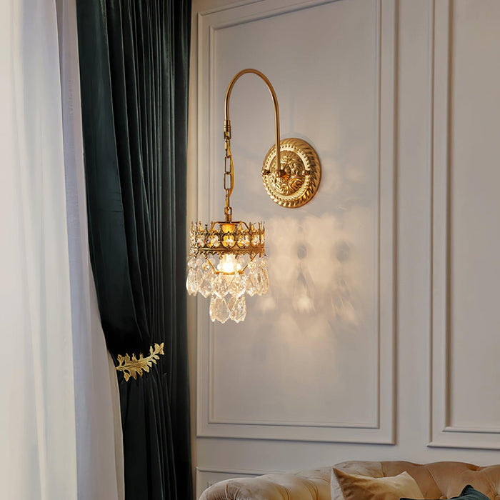 Crystal Crown Sconce-DWHOME