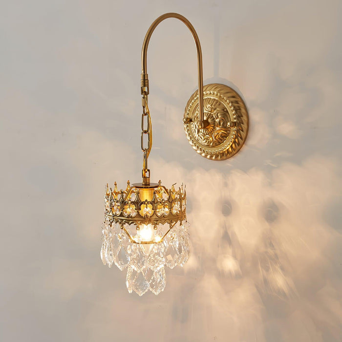 Crystal Crown Sconce-DWHOME