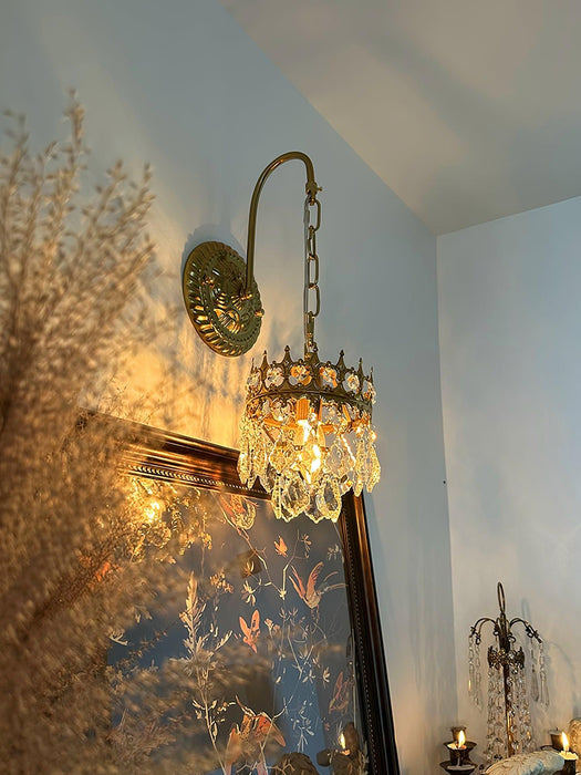 Crystal Crown Sconce-DWHOME