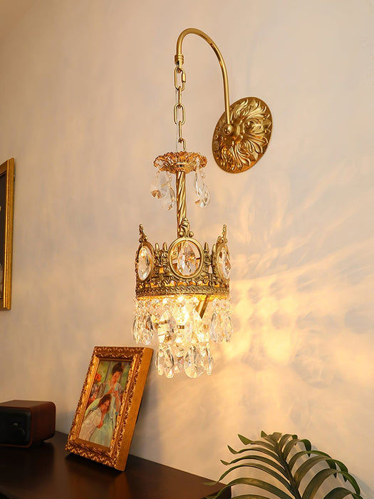 Crystal Crown Wall Light.