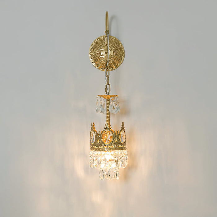 Crystal Crown Wall Light.