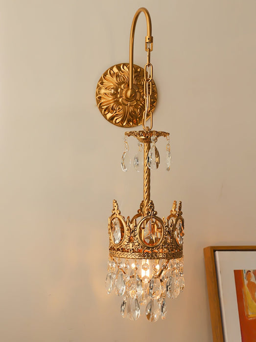 Crystal Crown Wall Light.