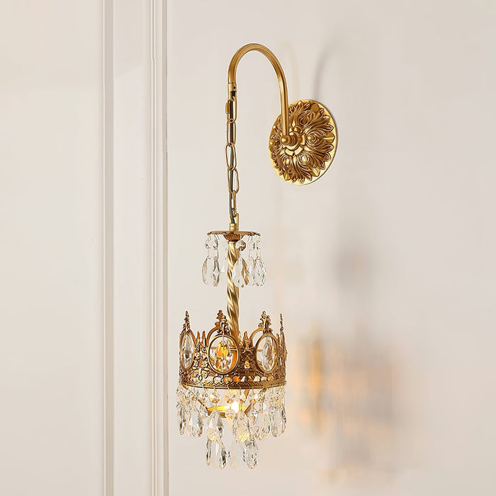 Crystal Crown Wall Light.