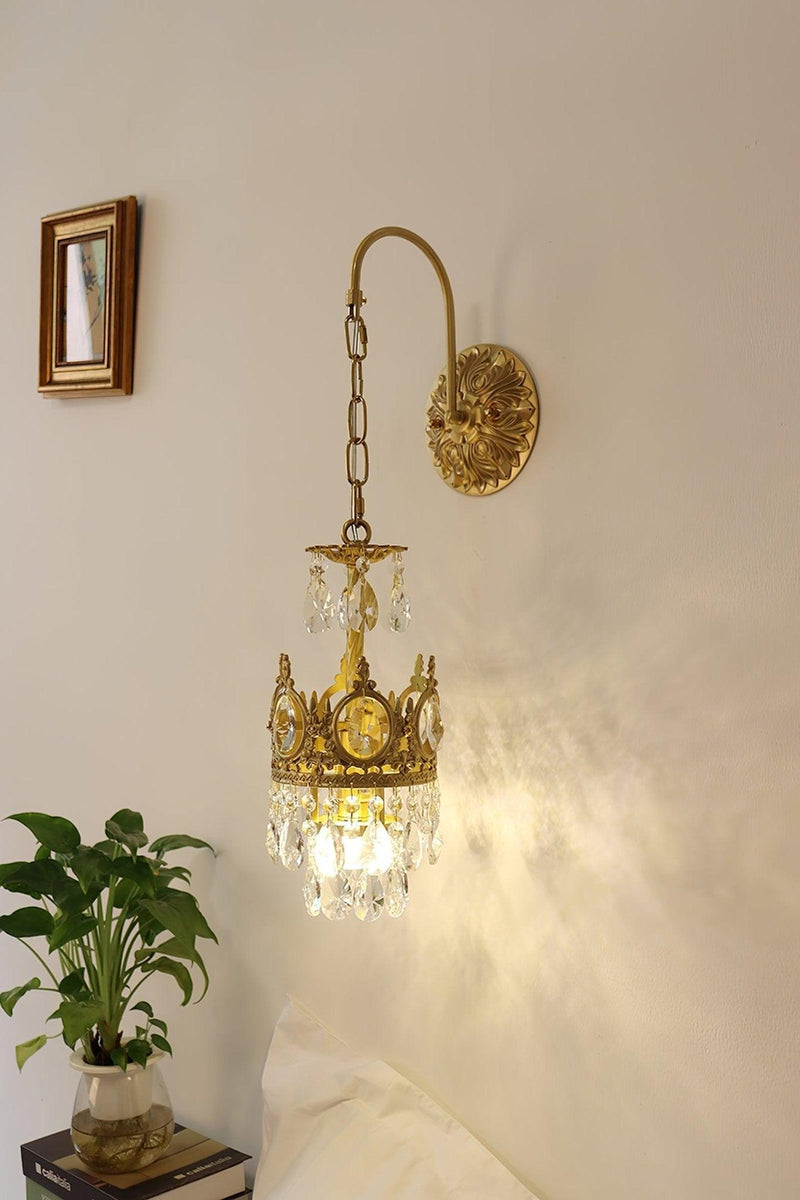 Crystal Crown Wall Light-DWHOME