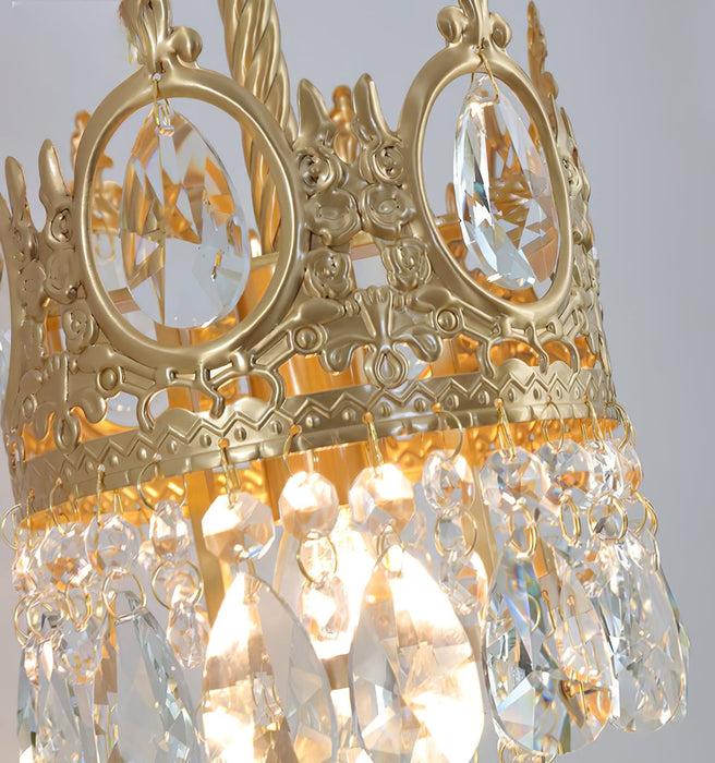 Crystal Crown Wall Light.