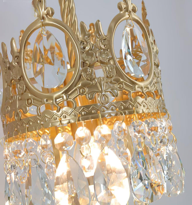 Crystal Crown Wall Light-DWHOME
