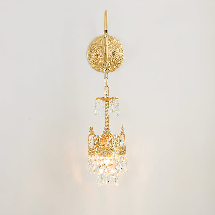 Crystal Crown Wall Light.