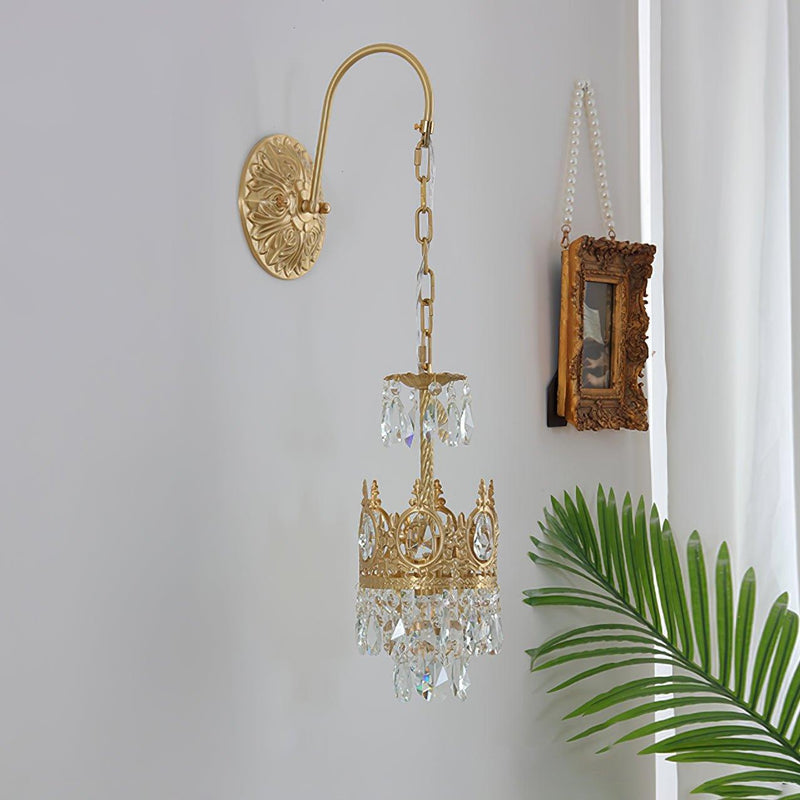 Crystal Crown Wall Light-DWHOME