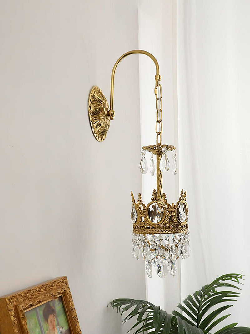 Crystal Crown Wall Light-DWHOME