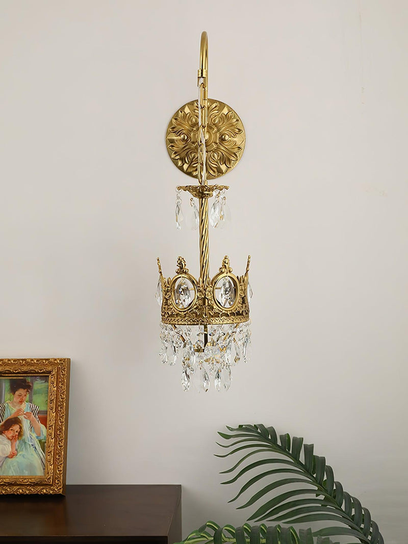 Crystal Crown Wall Light-DWHOME