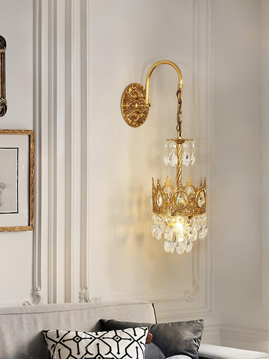 Crystal Crown Wall Light-DWHOME