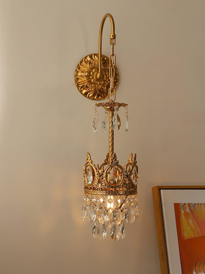 Crystal Crown Wall Light-DWHOME