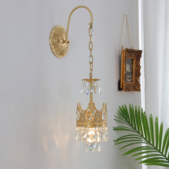 Crystal Crown Wall Light.