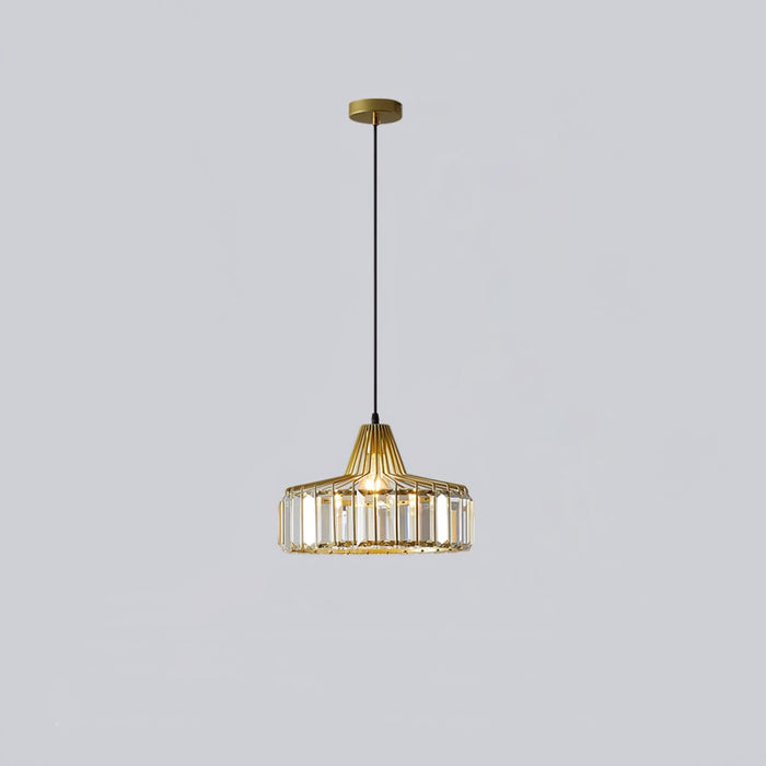 Crystal Drum Pendant Lamp.