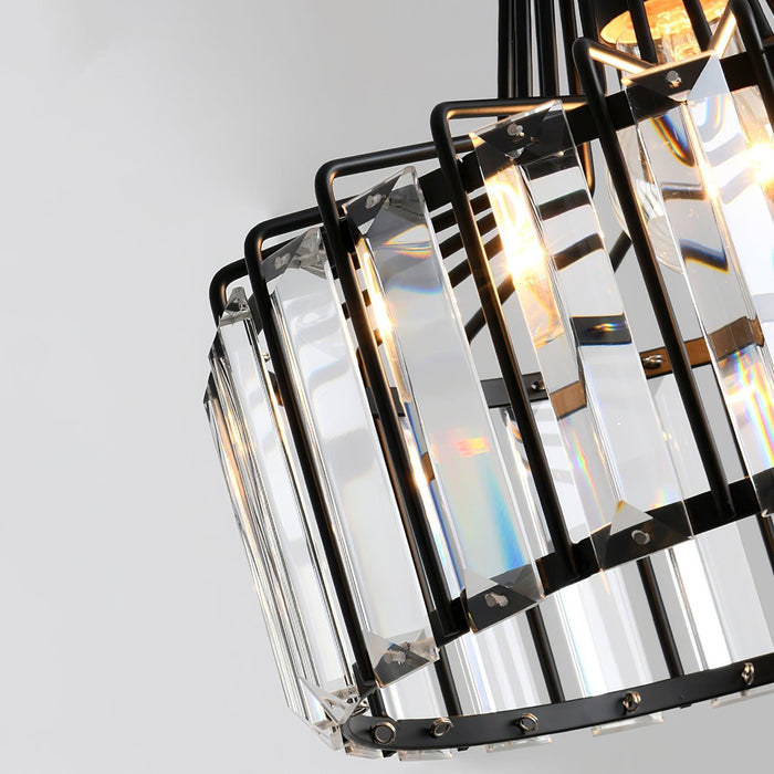 Crystal Drum Pendant Lamp-DWHOME