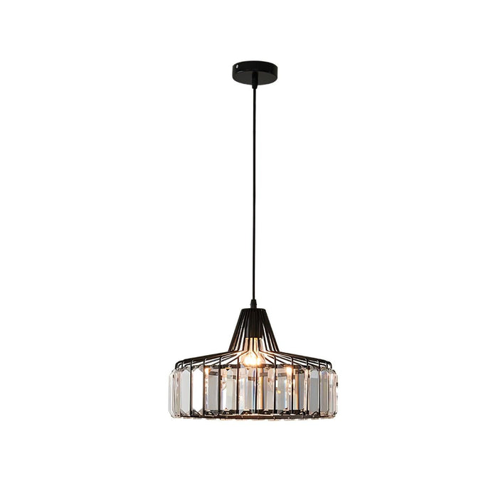 Crystal Drum Pendant Lamp.