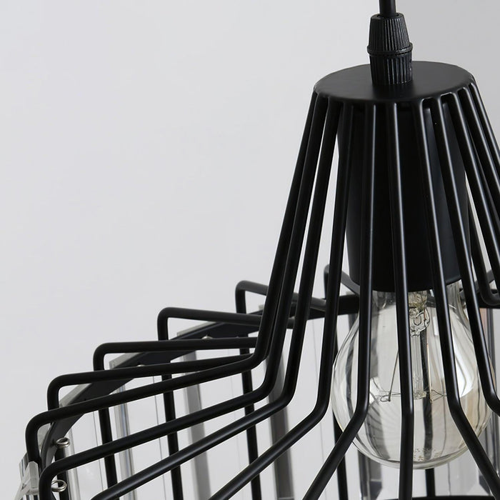 Crystal Drum Pendant Lamp-DWHOME