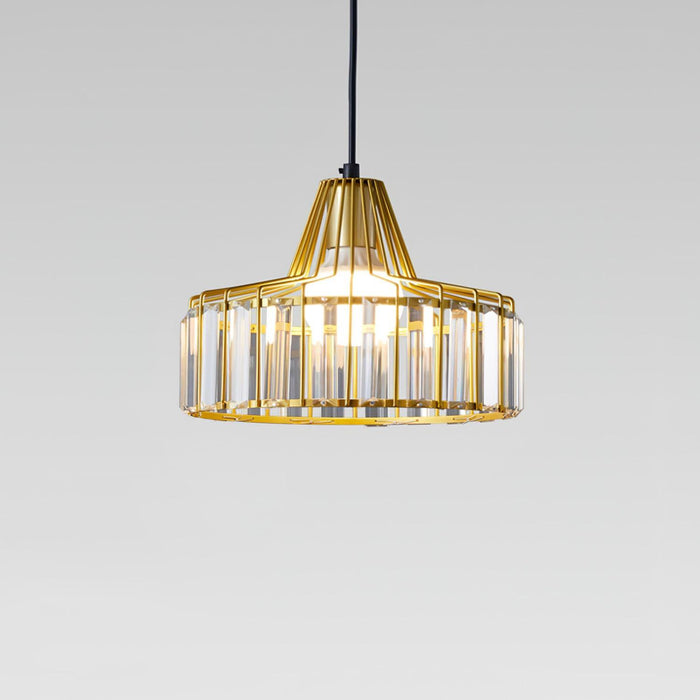 Crystal Drum Pendant Lamp-DWHOME