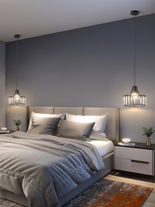 Crystal Drum Pendant Lamp-DWHOME