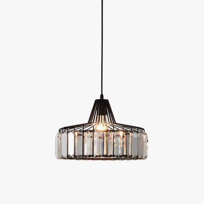 Crystal Drum Pendant Lamp-DWHOME