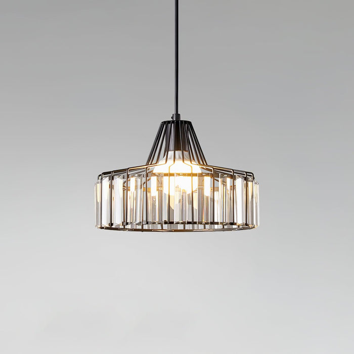 Crystal Drum Pendant Lamp.