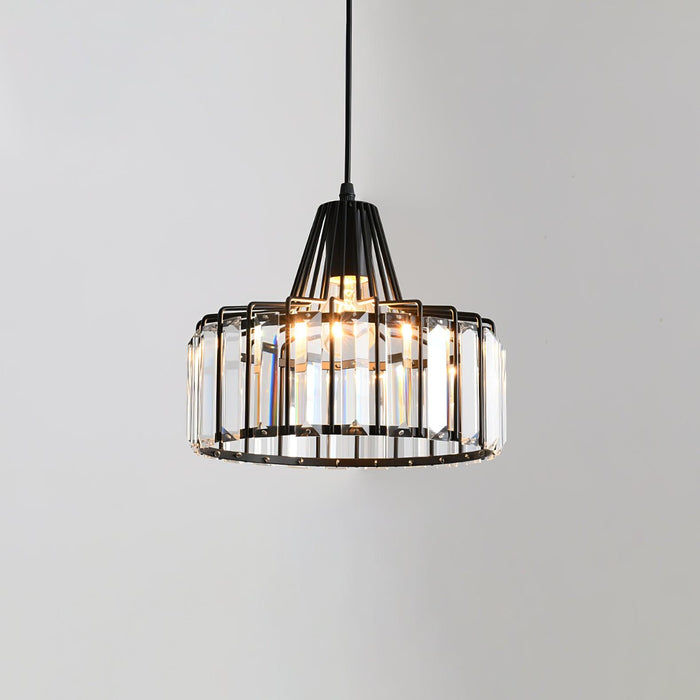 Crystal Drum Pendant Lamp.