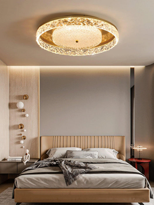 Crystal Embedded Ceiling lamp.