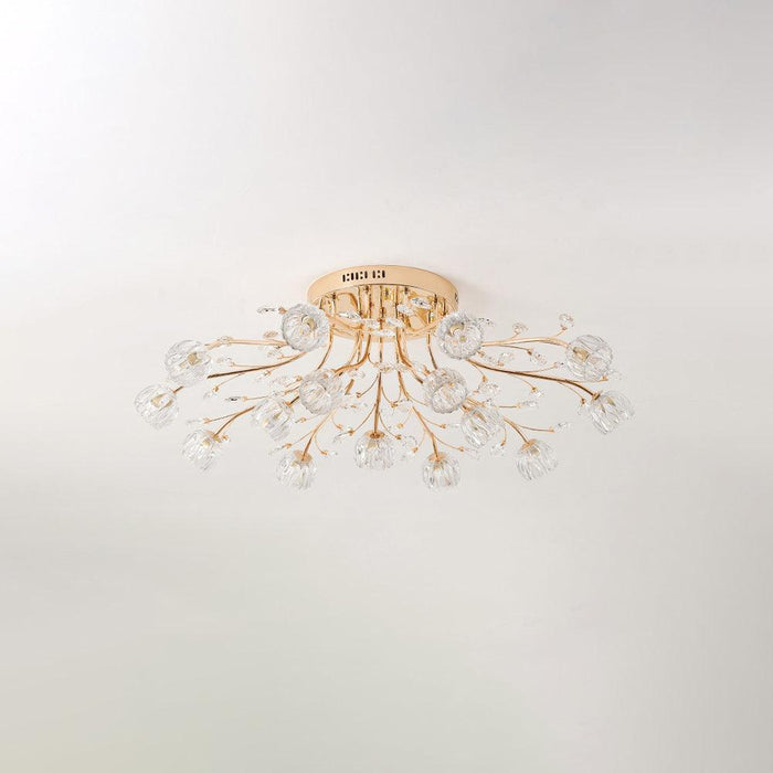 Crystal Flower Ceiling Light.