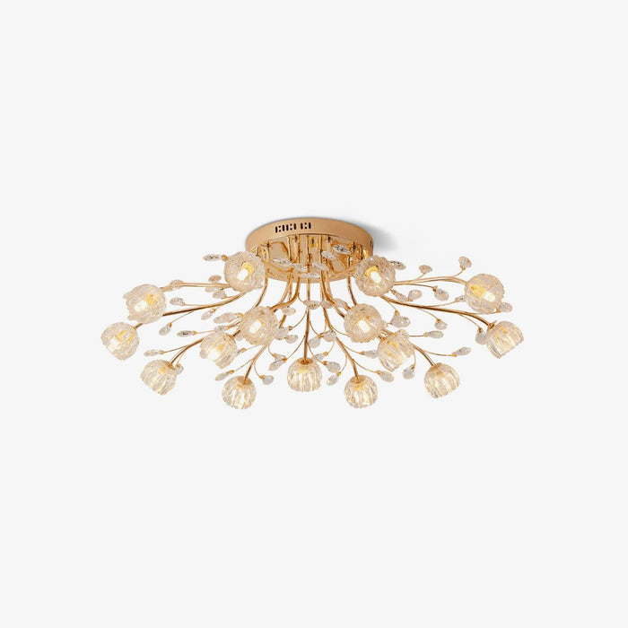 Crystal Flower Ceiling Light.