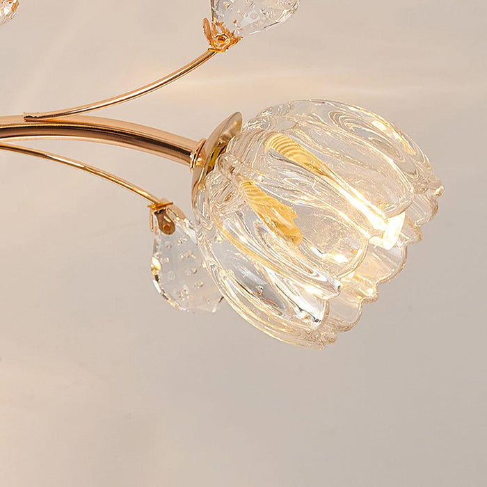 Crystal Flower Ceiling Light.