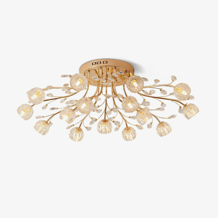 Crystal Flower Ceiling Light-DWHOME