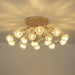 Crystal Flower Ceiling Light-DWHOME