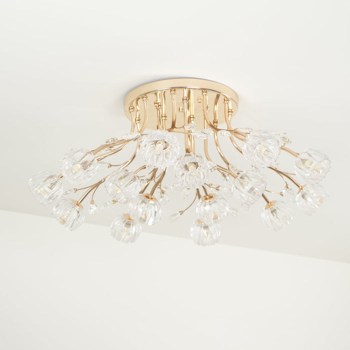 Crystal Flower Ceiling Light