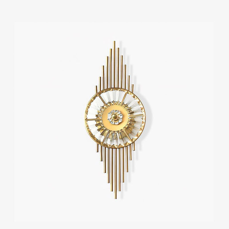 Crystal Gear Gold Wall Light-DWHOME