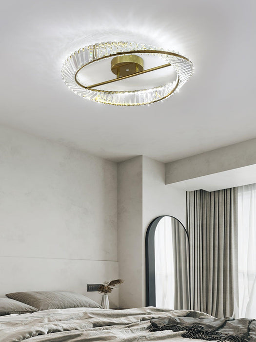 Crystal Rings Ceiling Lamp.