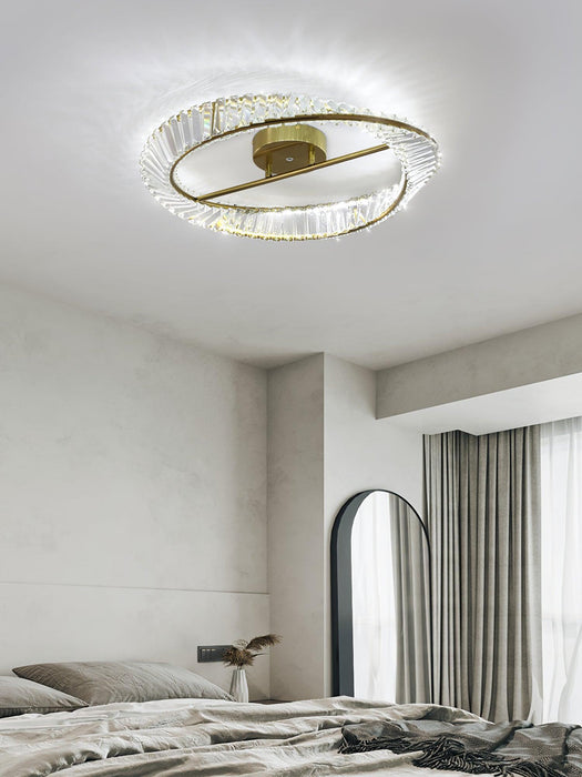 Crystal Rings Ceiling Lamp-DWHOME