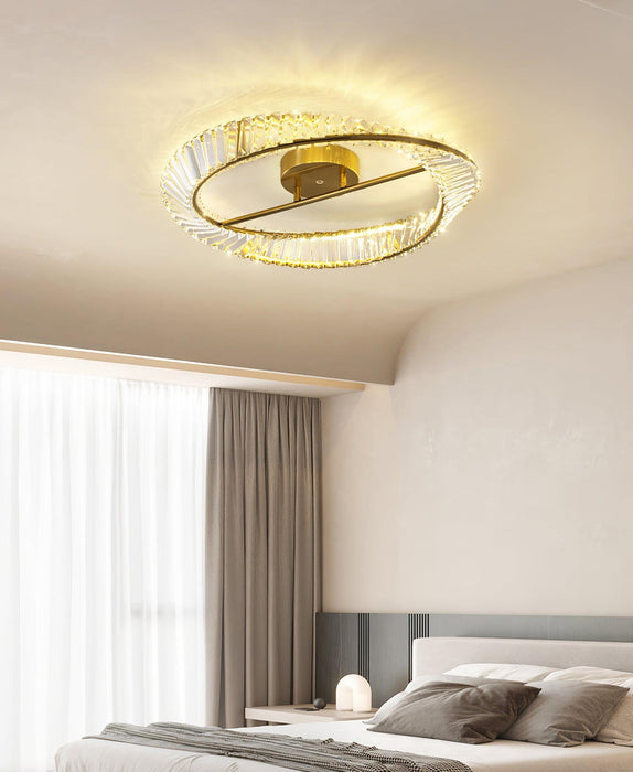 Crystal Rings Ceiling Lamp.