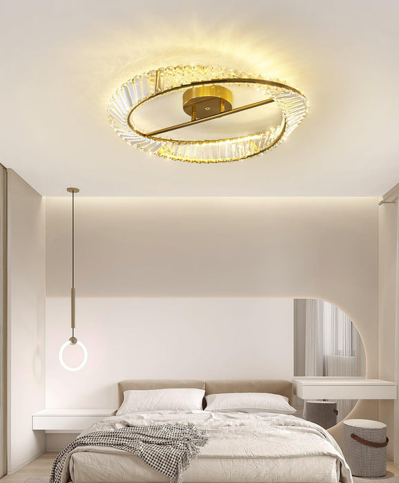 Crystal Rings Ceiling Lamp - Vakkerlight