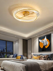 Crystal Rings Ceiling Lamp-DWHOME