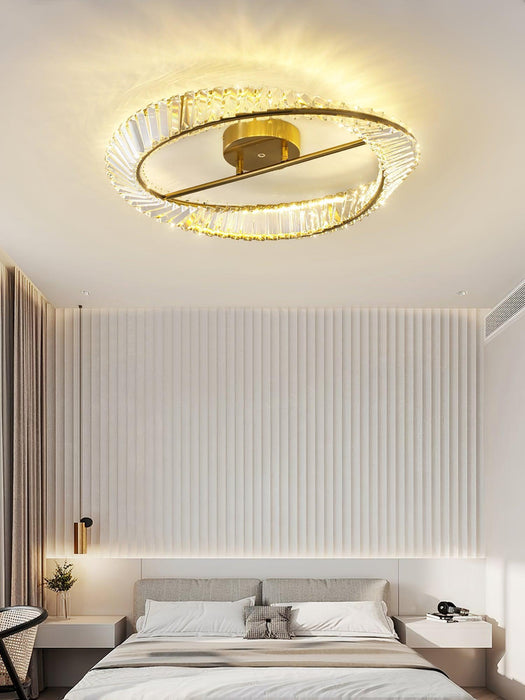 Crystal Rings Ceiling Lamp-DWHOME