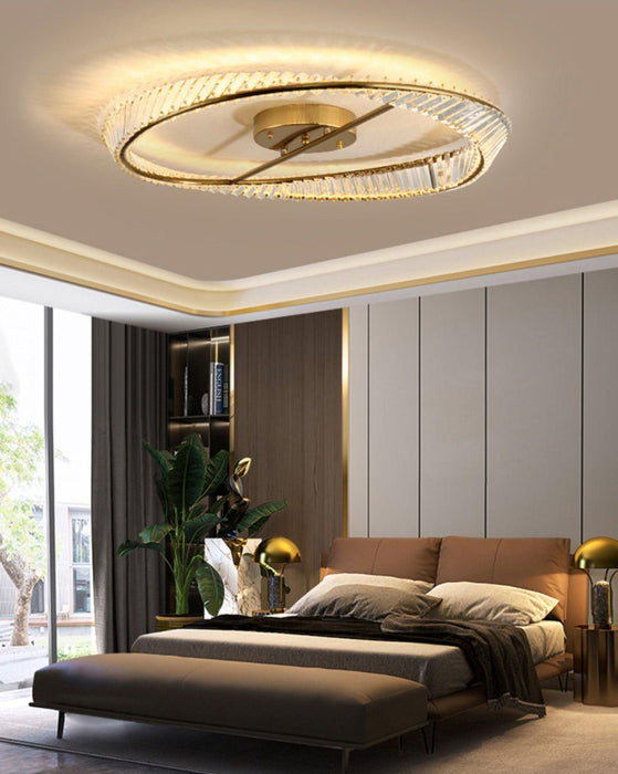 Crystal Rings Ceiling Lamp-DWHOME