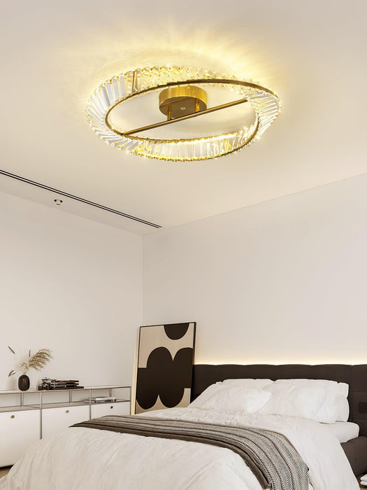 Crystal Rings Ceiling Lamp - Vakkerlight