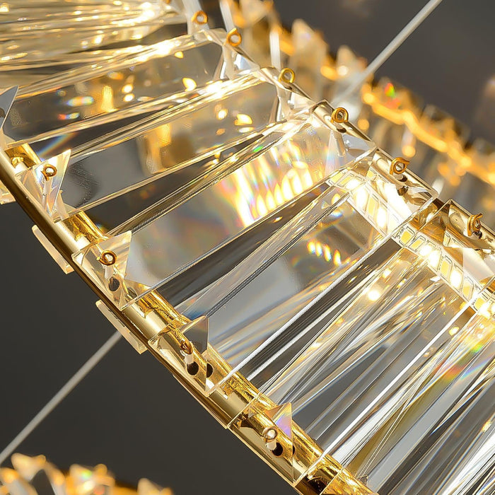Crystal Rings Ceiling Lamp-DWHOME