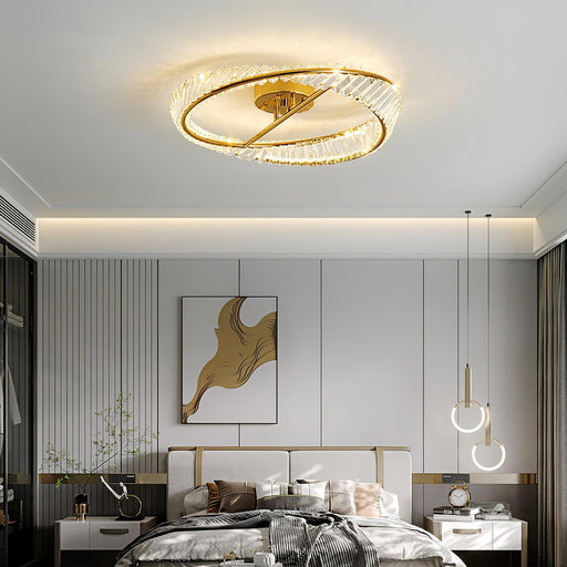 Crystal Rings Ceiling Lamp-DWHOME