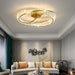 Crystal Rings Ceiling Lamp.