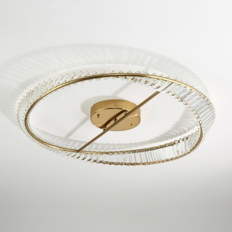 Crystal Rings Ceiling Lamp-DWHOME