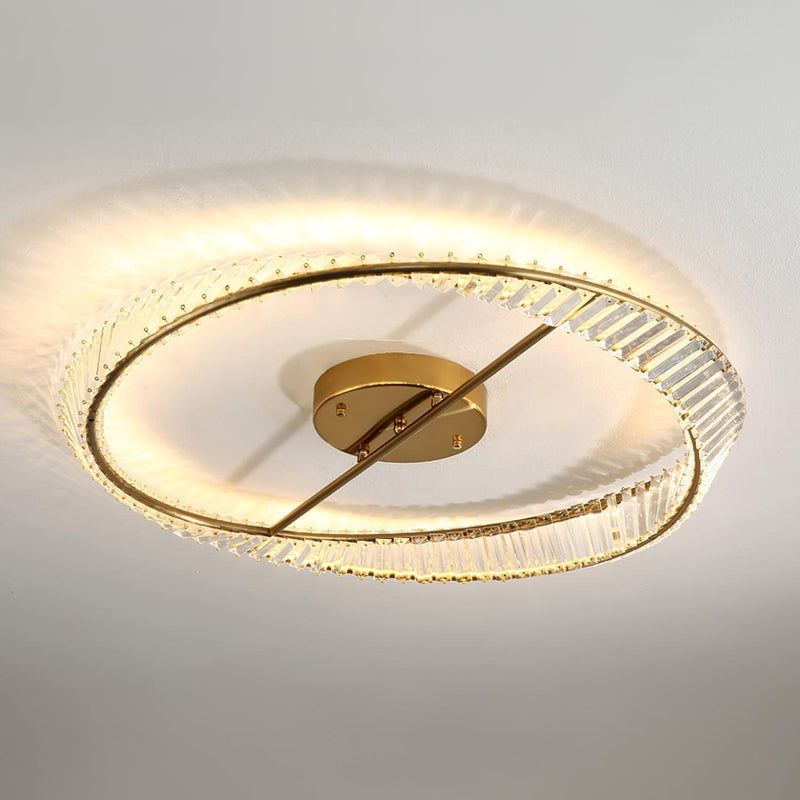 Crystal Rings Ceiling Lamp-DWHOME