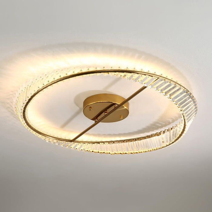 Crystal Rings Ceiling Lamp-DWHOME